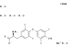 (S)-2-氨基-3-(4-(4-羟基-3,5-二碘苯氧基)-3,5-二碘苯基)丙酸钠五水合物