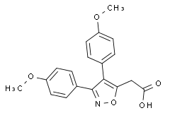 2-(3,4二(4-甲氧基苯基)异恶唑-5-基)乙酸
