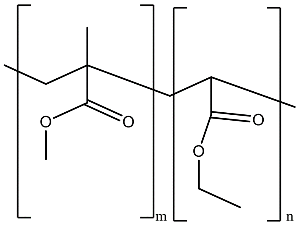 链结构聚甲基丙烯酸乙酯甲基丙烯酸氯化三甲铵基乙酯聚甲基丙烯酸甲酯