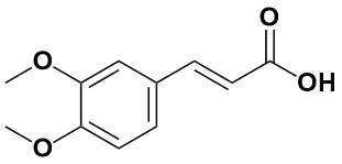 3,4-二甲氧基肉桂酸,主要为反式|3,4-dimethoxycinnamic acid