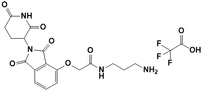 抑制剂Thalidomide-O-amido-C3-NH2 TFA|Thalidomide-O-amido-C3-NH2 TFA|2022182-58-5|Adamas life|≥98%（以实测数值图1