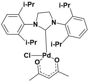 (SP-4-2)-乙酰丙酮基[1,3-双(2,6-二异丙基苯基)咪唑-2-亚基]氯化钯(II)|(Sp-4-2)-[1,3-Bis[2,6-Bis(1-Methylethyl)Phenyl]-1,3-图1