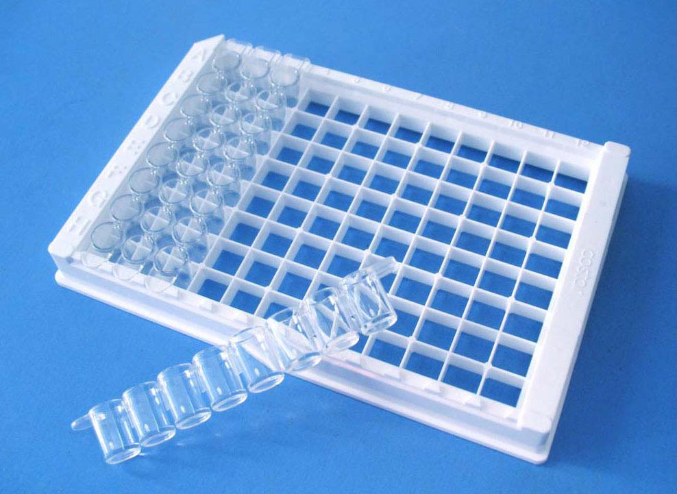 酶标条 8孔 中结合力 透明 平底||8孔|jet/洁特